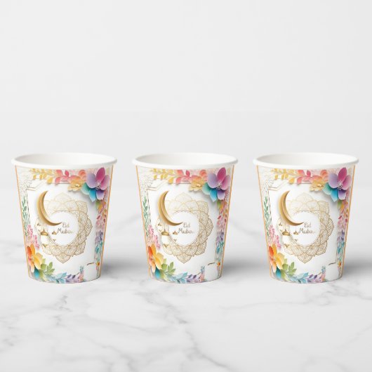 イードの花عيد سعيد 紙コップ (複数)