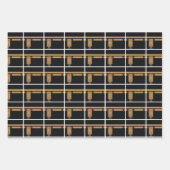 イードアダムバラクカアバ羊の模様 ラッピングペーパーシート (正面)