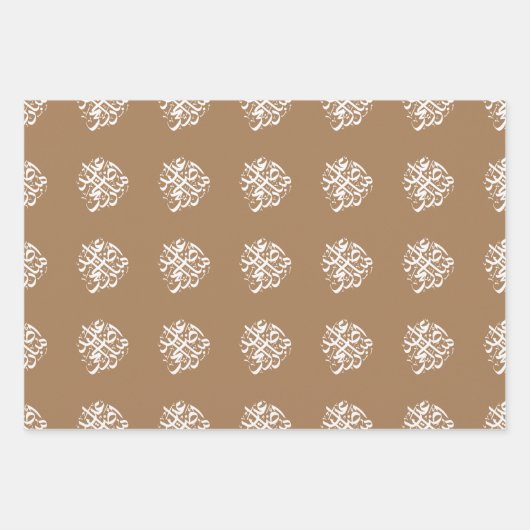 イードアドハムバラクアラビア文字ギフトラッピング紙 ラッピングペーパーシート (正面3)