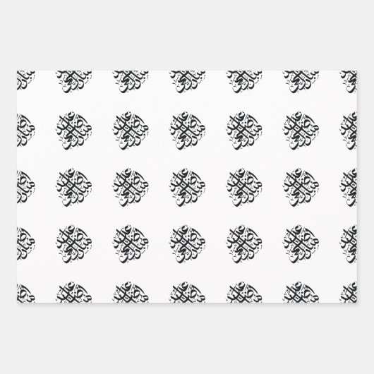 イードアドハムバラクアラビア文字ギフトラッピング紙 ラッピングペーパーシート (正面)