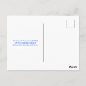 イードアパーソナライズされたルフィトルお祝い ポストカード (裏面)