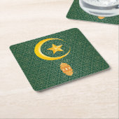 イードアルフィトルムバラクラマダンカレムーンスター スクエアペーパーコースター (アングル)