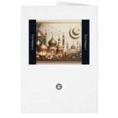 イードエレガントカード – 平和、光、感謝 (裏面)