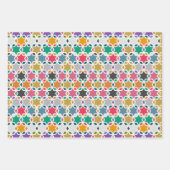 イードエレガントムバラク書道カラフル ラッピングペーパーシート (正面3)
