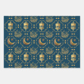 イードエレガントムバラク書道金ゴールド ラッピングペーパーシート (正面)