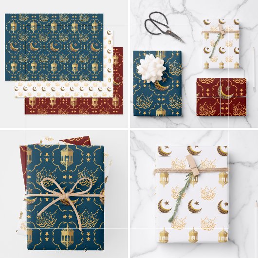 イードエレガントムバラク書道金ゴールド ラッピングペーパーシート