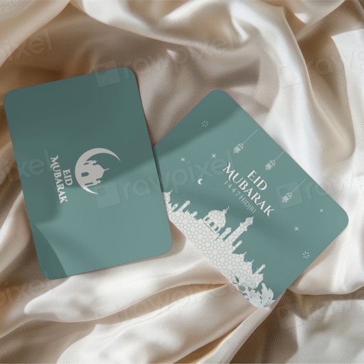 イードエレガントムバラク1447イスラム教挨拶カード 名刺