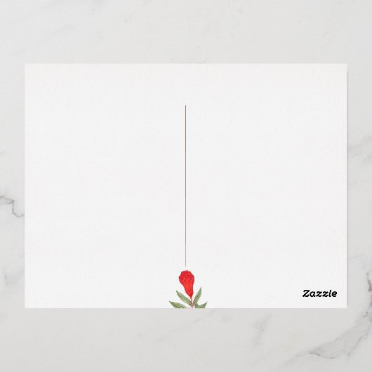 イードノウルーズムバラクのザクロ箔はがき 箔シーズンポストカード (裏面)