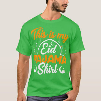 イードパジャマHappy Eid Mubarak to Muslim Al Fitr Al Tシャツ