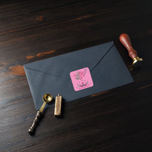 イードパーソナライズされたサイード スクエアシール