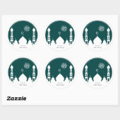 イードパーソナライズされたムバラクのステッカー ラウンドシール (シート)