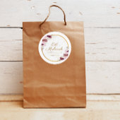 イードパーソナライズされたムバラクピンクの花シール ラウンドシール