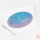 イードパーソナライズされたムバラク 楕円形シール (封筒)