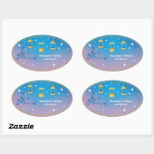 イードパーソナライズされたムバラク 楕円形シール (シート)