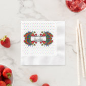 イードムバラクعيدكم مباركナプキンス 縁ありカクテルナプキン (インサイチュ)