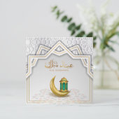 イードムバラクのアラビア書道金ゴールド三日月 シーズンカード (スタンド正面)