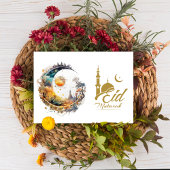 イードムバラクの月と太陽のファンタジーイードグリーティング シーズンカード