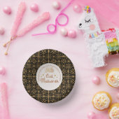 イードムバラクイスラムエレガントホリデーブラックと金ゴールド ペーパーボウル (パーティー)