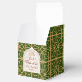 イードムバラクイスラムエレガントホリデーホワイトと金ゴールド フェイバーボックス (オープン)