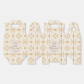 イードムバラクイスラムエレガントホリデーホワイトと金ゴールド フェイバーボックス (見開き)