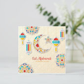 イードムバラクカラフルクレセントホリデーカード シーズンカード (スタンド正面)