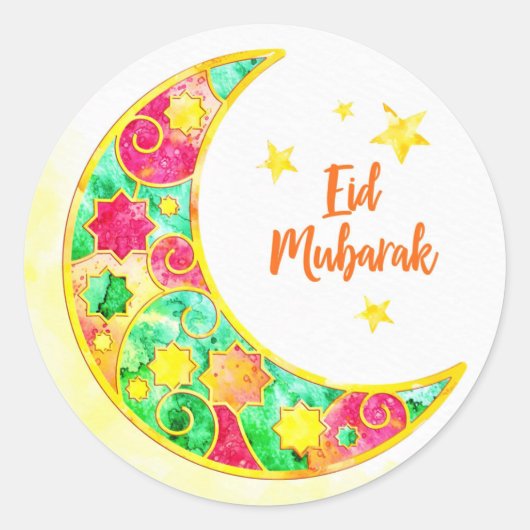 イードムバラクカラフルクレセント ラウンドシール (正面)