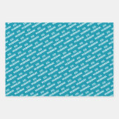 イードムバラクキッズブルームーンスターパターン引用文 ラッピングペーパーシート (正面)