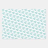 イードムバラクキッズムーンアンドランタンティール(緑がかった色) ラッピングペーパーシート (正面2)