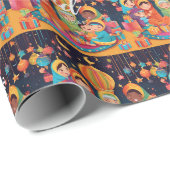 イードムバラクフェスティバルシーンラッピングギフト紙 ラッピングペーパー (ロールコーナー)