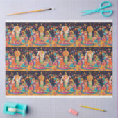 イードムバラクフェスティバルシーンラッピングギフト紙 薄葉紙 (クラフト)