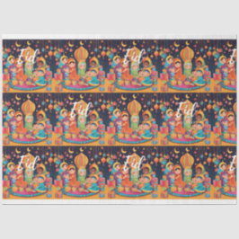 イードムバラクフェスティバルシーンラッピングギフト紙 薄葉紙