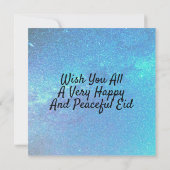 イードムバラクブルーミルキーウェイインブラック文字ノートカード 招待状 (裏面)