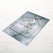 イードムバラクマーブルシルバーフォイルホリデーカード 箔シーズンカード (回転した状態)