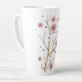 イードムバラクラテマグ – 美的な太陽の輝きと葉 カフェラテマグ (左アングル)