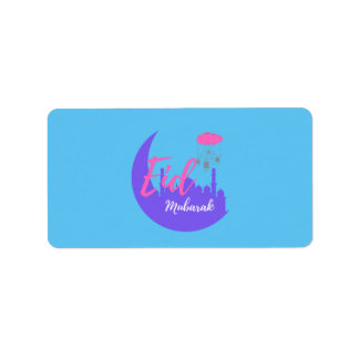 イードムバラク気球おめでとう ラベル