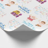 イードムバラク白子供へ色 ラッピングペーパー (角)