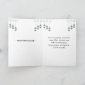 イードムバラク線アートホワイト折り畳みカード 招待状 (内部)