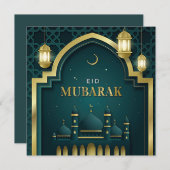 イードムバラク金ゴールドクレセントスターモスクグリーン シーズンカード (正面/裏面)