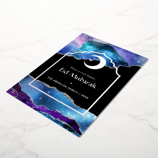 イードムバラク銀河系アンドシルバーアガテフォイルホリデイC 箔シーズンカード (回転した状態)