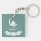 イードムバラク1447ヒジュリクレセント&モスクデザイン キーホルダー (裏面)
