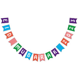 イードムバラク2023イードカラフルデコレーションのバナー バンティングフラッグ