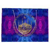 イードムバラク – パステル金ゴールドとプリン ラージペーパーバッグ (裏面)