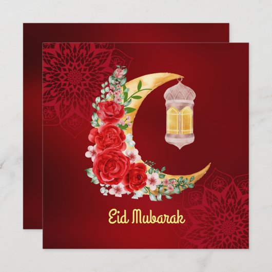 イードムバラク |ラマダンカレムフローラクレストムーン シーズンカード (正面/裏面)