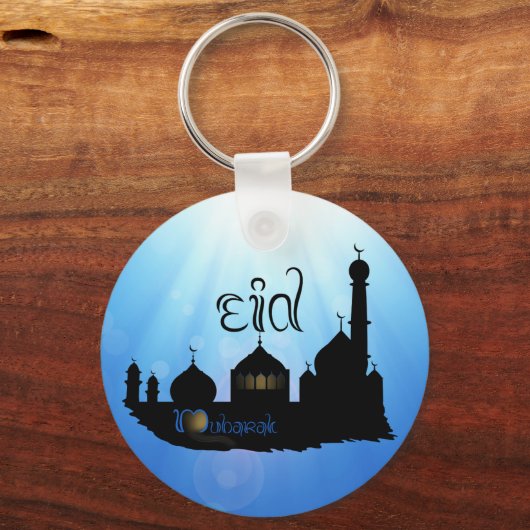 イードムバラックモスクとタイポグラフィ キーホルダー (正面)
