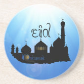 イードムバラックモスクとタイポグラフィ コースター (正面)