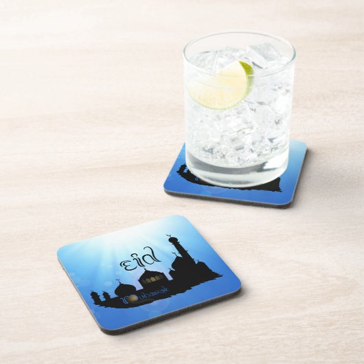 イードムバラックモスクとタイポグラフィ コースター (右側)