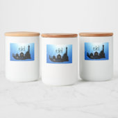 イードムバラックモスクとタイポグラフィ フードラベル (ボトル)