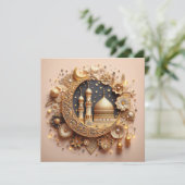 イードムバラックラマダンカスタマイズ可能グリーティング文字 シーズンカード (スタンド正面)