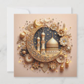 イードムバラックラマダンカスタマイズ可能グリーティング文字 シーズンカード (正面)