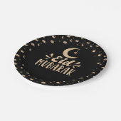 イードモダンムバラク幸せイードブラック ペーパープレート (アングル)